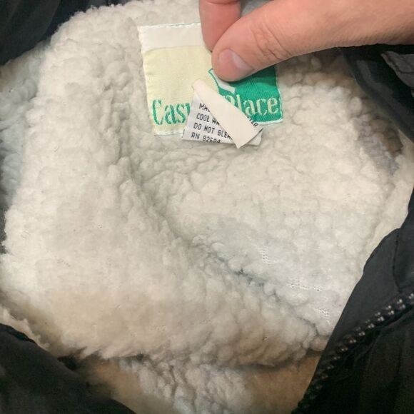 VINTAGE MEN  Casual place jacket fleece lining with hood attached Xl - Picture 5 of 5